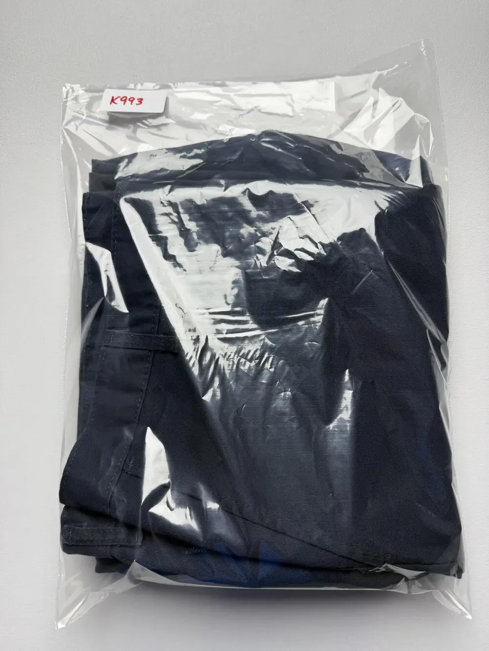 Dickies Cargo Pants Mens 40x30 Blue Denim Straight Relaxed Fit Workwear Utility